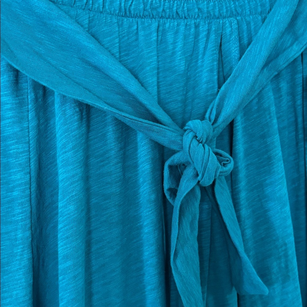 TORRID Slit Front Beach Cover-Up Maxi Skirt 1X 14-16 Teal Blue Women’s Plus Size - Picture 2 of 5